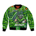 Custom Australia NAIDOC Week 2024 Bomber Jacket Canberra Raiders Mascot Keep The Fire Burning