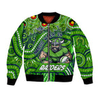 Custom Australia NAIDOC Week 2024 Bomber Jacket Canberra Raiders Mascot Keep The Fire Burning