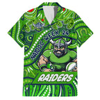 Custom Australia NAIDOC Week 2024 Hawaiian Shirt Canberra Raiders Mascot Keep The Fire Burning