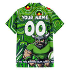 Custom Australia NAIDOC Week 2024 Hawaiian Shirt Canberra Raiders Mascot Keep The Fire Burning