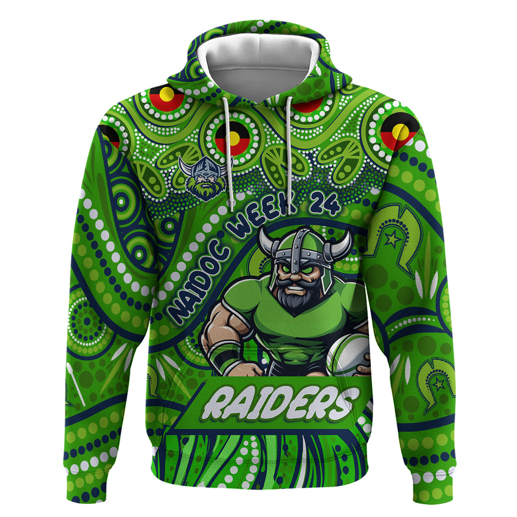 Custom Australia NAIDOC Week 2024 Hoodie Canberra Raiders Mascot Keep The Fire Burning