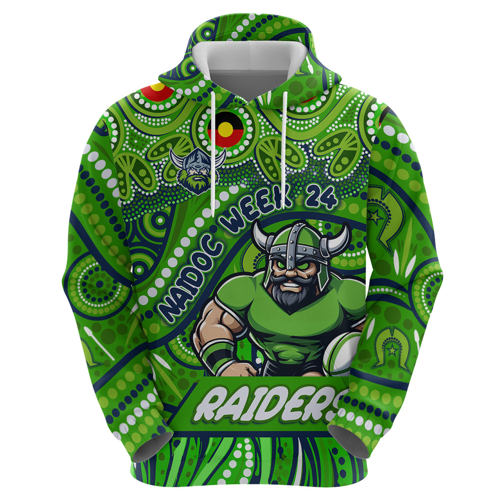 Custom Australia NAIDOC Week 2024 Hoodie Canberra Raiders Mascot Keep The Fire Burning