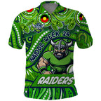 Custom Australia NAIDOC Week 2024 Polo Shirt Canberra Raiders Mascot Keep The Fire Burning
