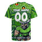 Custom Australia NAIDOC Week 2024 Rugby Jersey Canberra Raiders Mascot Keep The Fire Burning