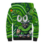 Custom Australia NAIDOC Week 2024 Sherpa Hoodie Canberra Raiders Mascot Keep The Fire Burning