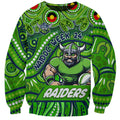 Custom Australia NAIDOC Week 2024 Sweatshirt Canberra Raiders Mascot Keep The Fire Burning