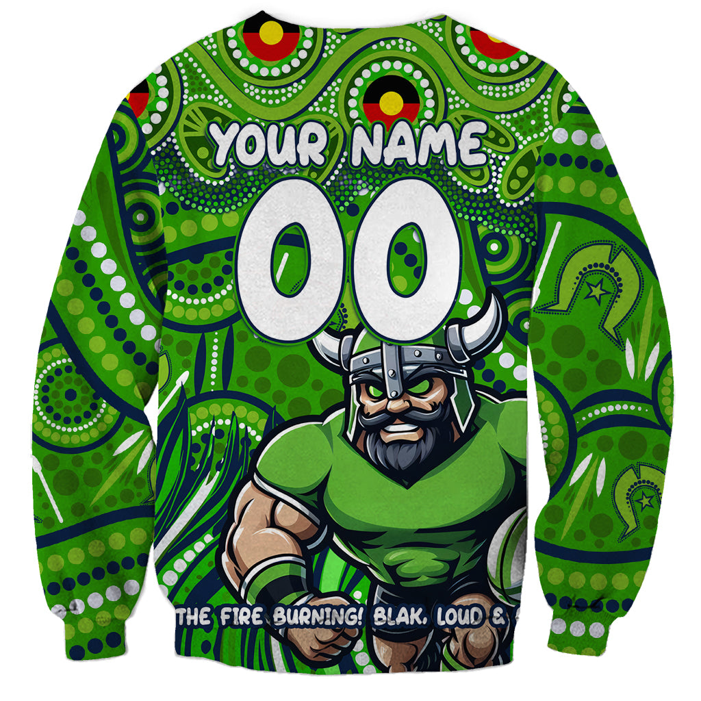 Custom Australia NAIDOC Week 2024 Sweatshirt Canberra Raiders Mascot Keep The Fire Burning