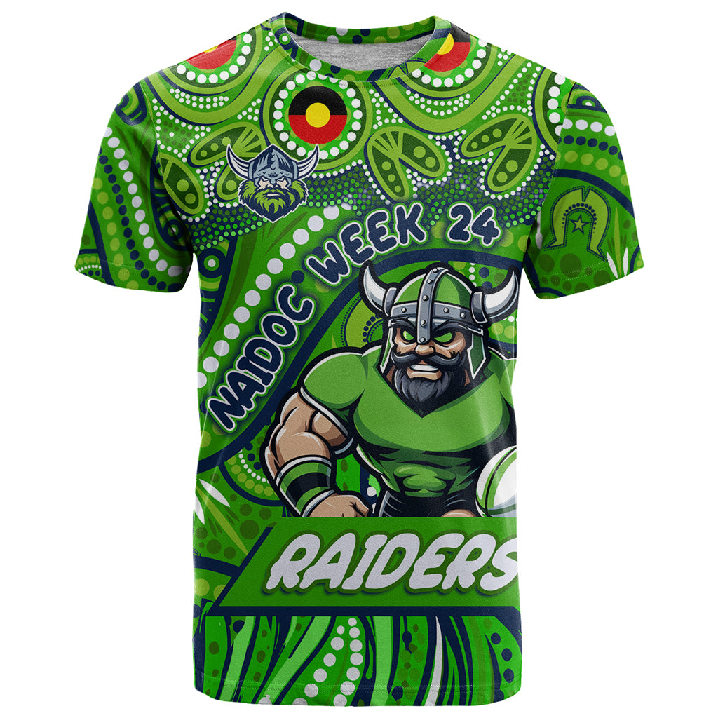 Custom Australia NAIDOC Week 2024 T Shirt Canberra Raiders Mascot Keep The Fire Burning