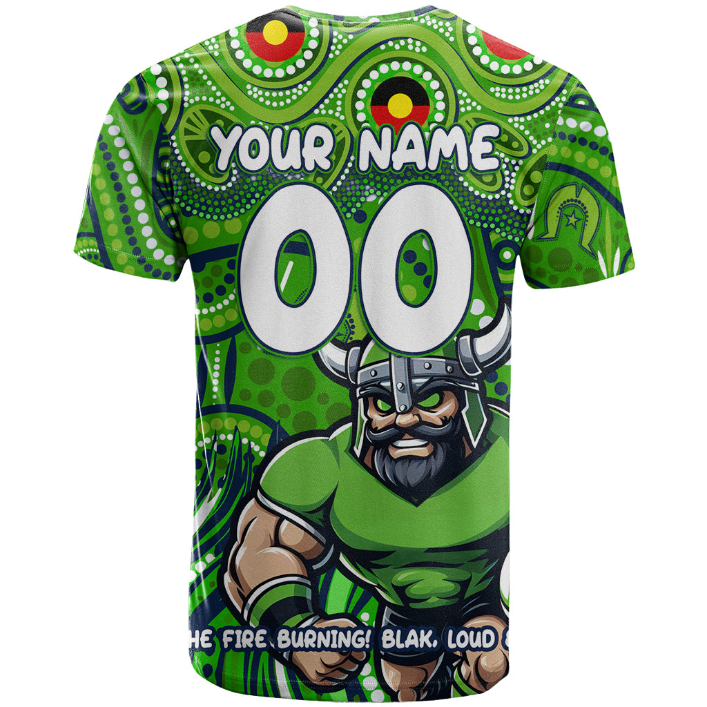 Custom Australia NAIDOC Week 2024 T Shirt Canberra Raiders Mascot Keep The Fire Burning