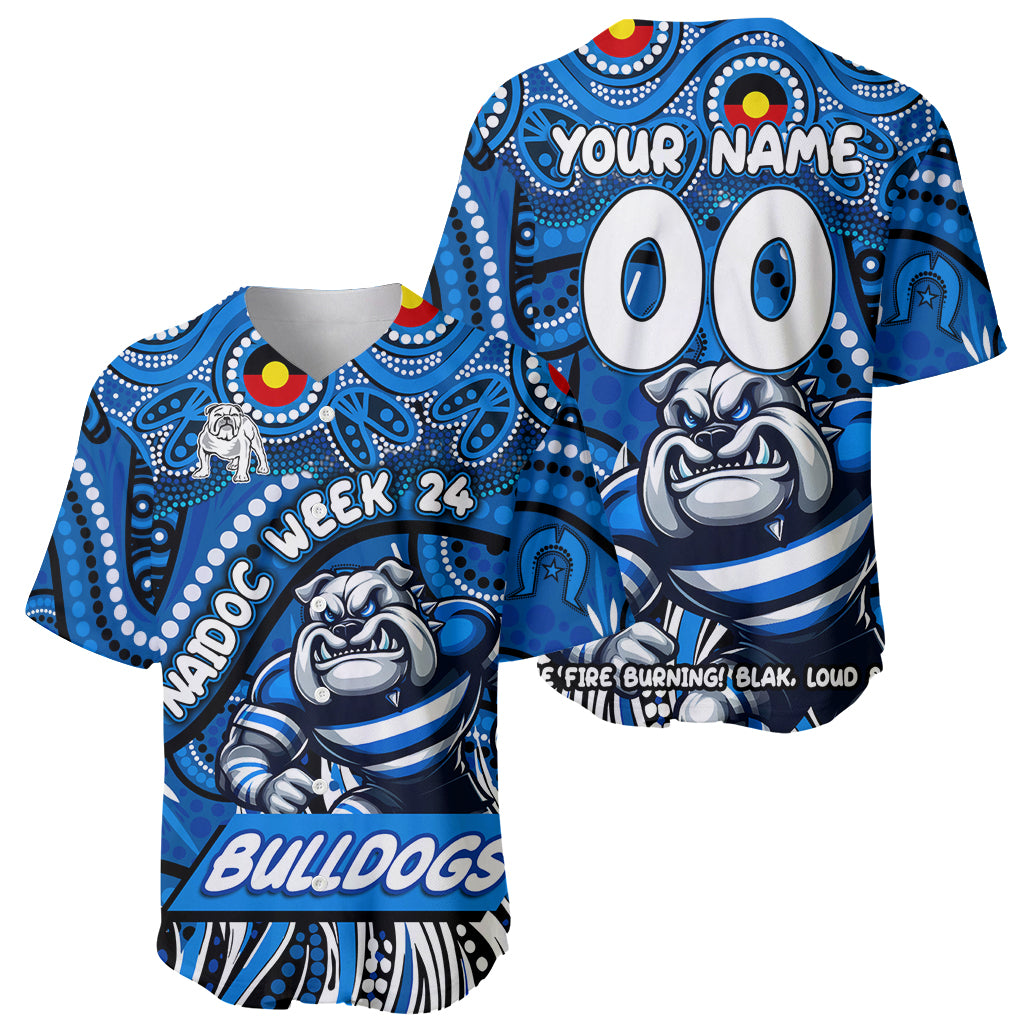 Custom Australia NAIDOC Week 2024 Baseball Jersey Bulldogs Mascot Keep The Fire Burning