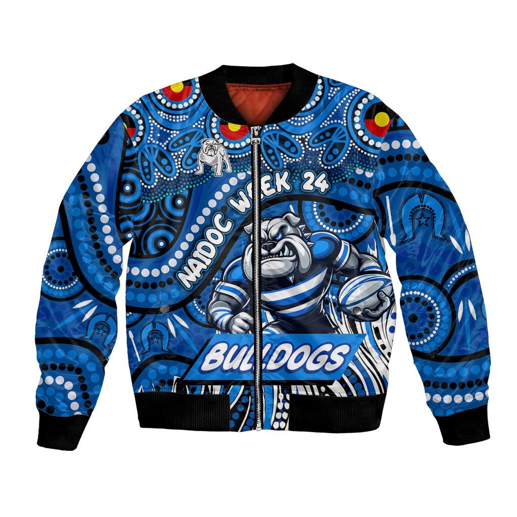 Custom Australia NAIDOC Week 2024 Bomber Jacket Bulldogs Mascot Keep The Fire Burning