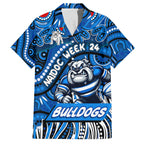 Custom Australia NAIDOC Week 2024 Hawaiian Shirt Bulldogs Mascot Keep The Fire Burning