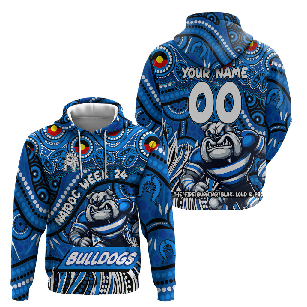 Custom Australia NAIDOC Week 2024 Hoodie Bulldogs Mascot Keep The Fire Burning