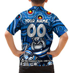 Custom Australia NAIDOC Week 2024 Kid Hawaiian Shirt Bulldogs Mascot Keep The Fire Burning