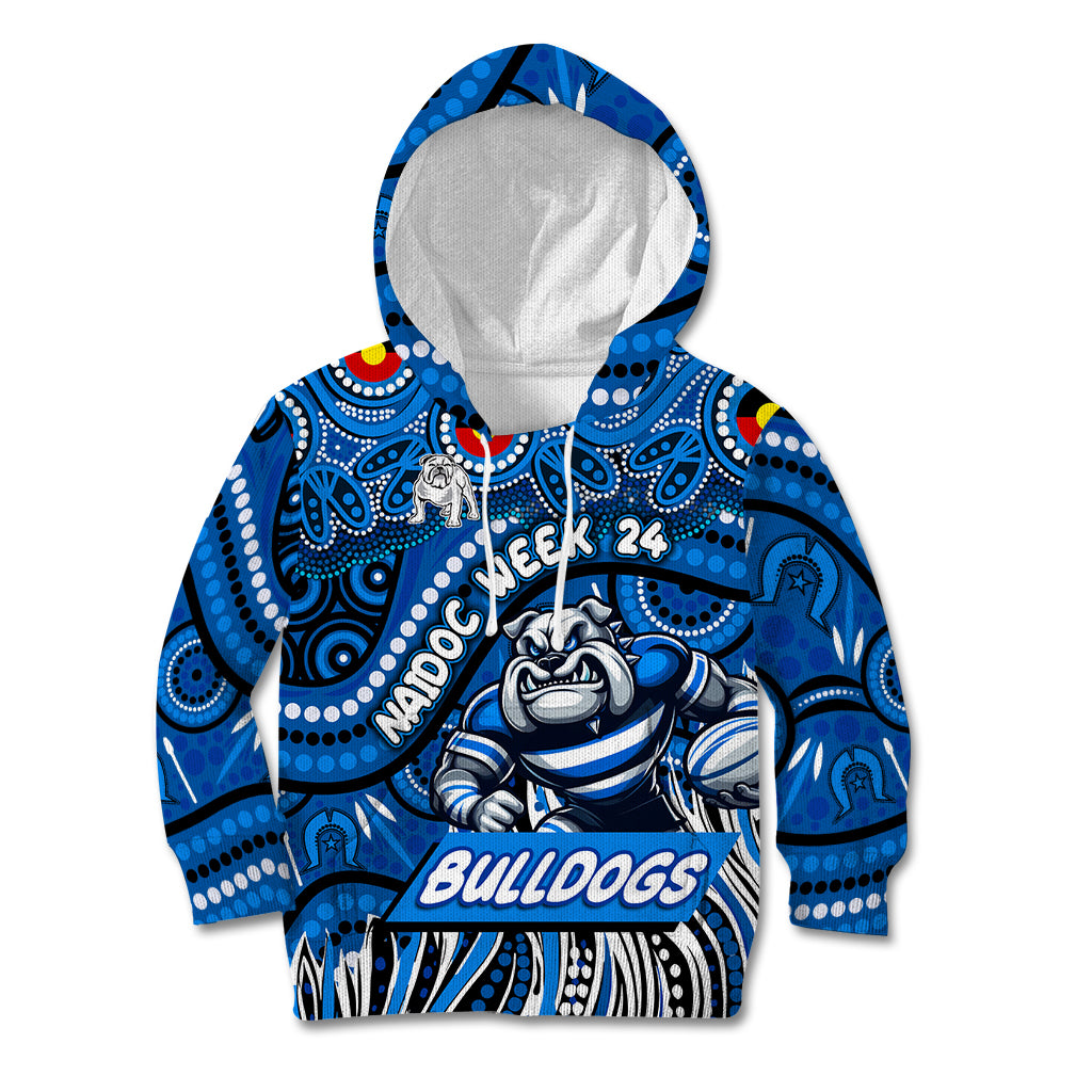 Custom Australia NAIDOC Week 2024 Kid Hoodie Bulldogs Mascot Keep The Fire Burning