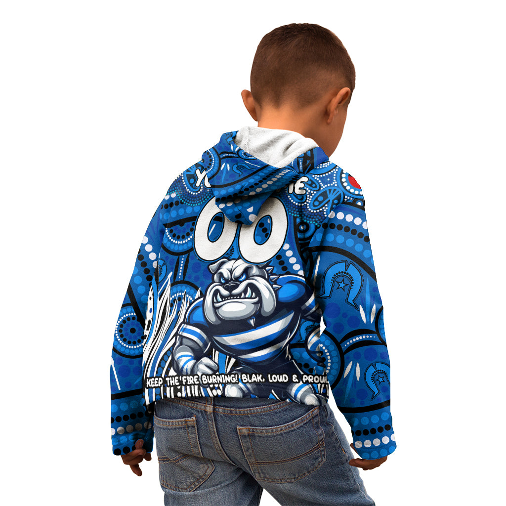 Custom Australia NAIDOC Week 2024 Kid Hoodie Bulldogs Mascot Keep The Fire Burning