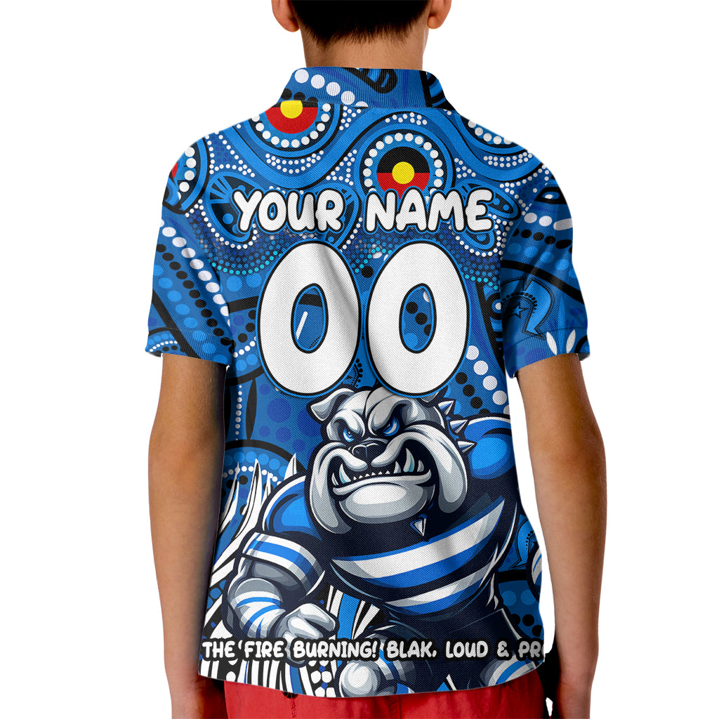 Custom Australia NAIDOC Week 2024 Kid Polo Shirt Bulldogs Mascot Keep The Fire Burning