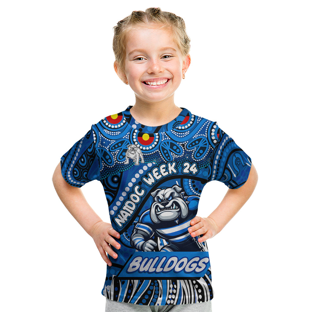 Custom Australia NAIDOC Week 2024 Kid T Shirt Bulldogs Mascot Keep The Fire Burning