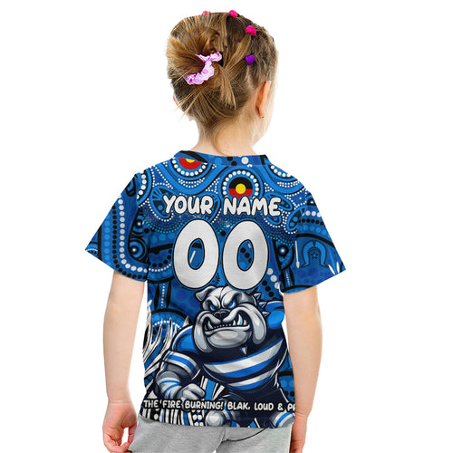 Custom Australia NAIDOC Week 2024 Kid T Shirt Bulldogs Mascot Keep The Fire Burning
