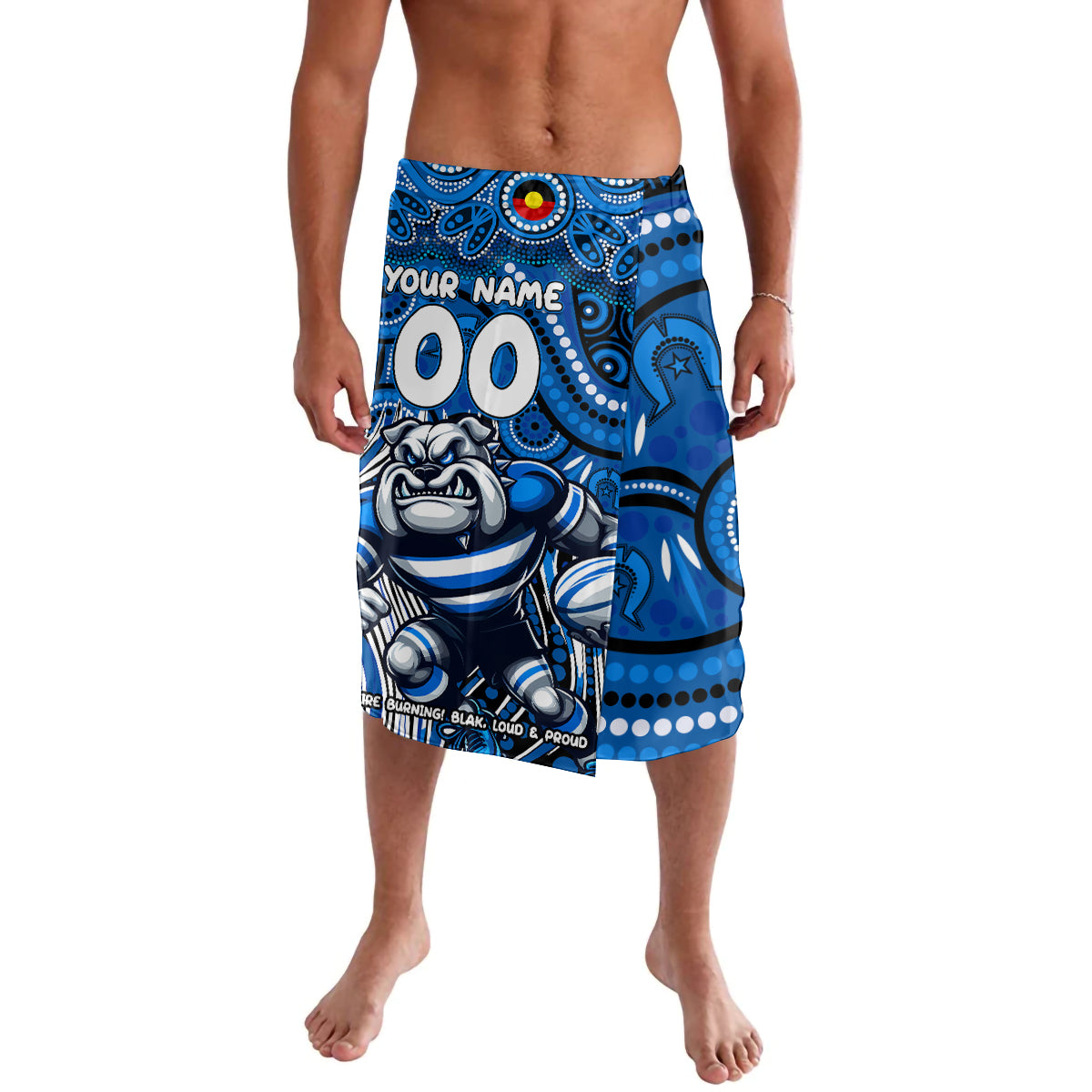 Custom Australia NAIDOC Week 2024 Lavalava Bulldogs Mascot Keep The Fire Burning