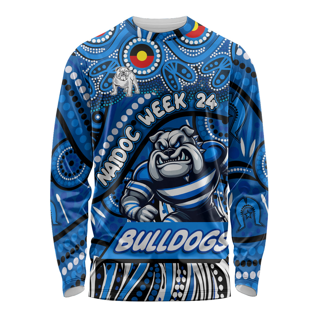Custom Australia NAIDOC Week 2024 Long Sleeve Shirt Bulldogs Mascot Keep The Fire Burning