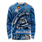 Custom Australia NAIDOC Week 2024 Long Sleeve Shirt Bulldogs Mascot Keep The Fire Burning