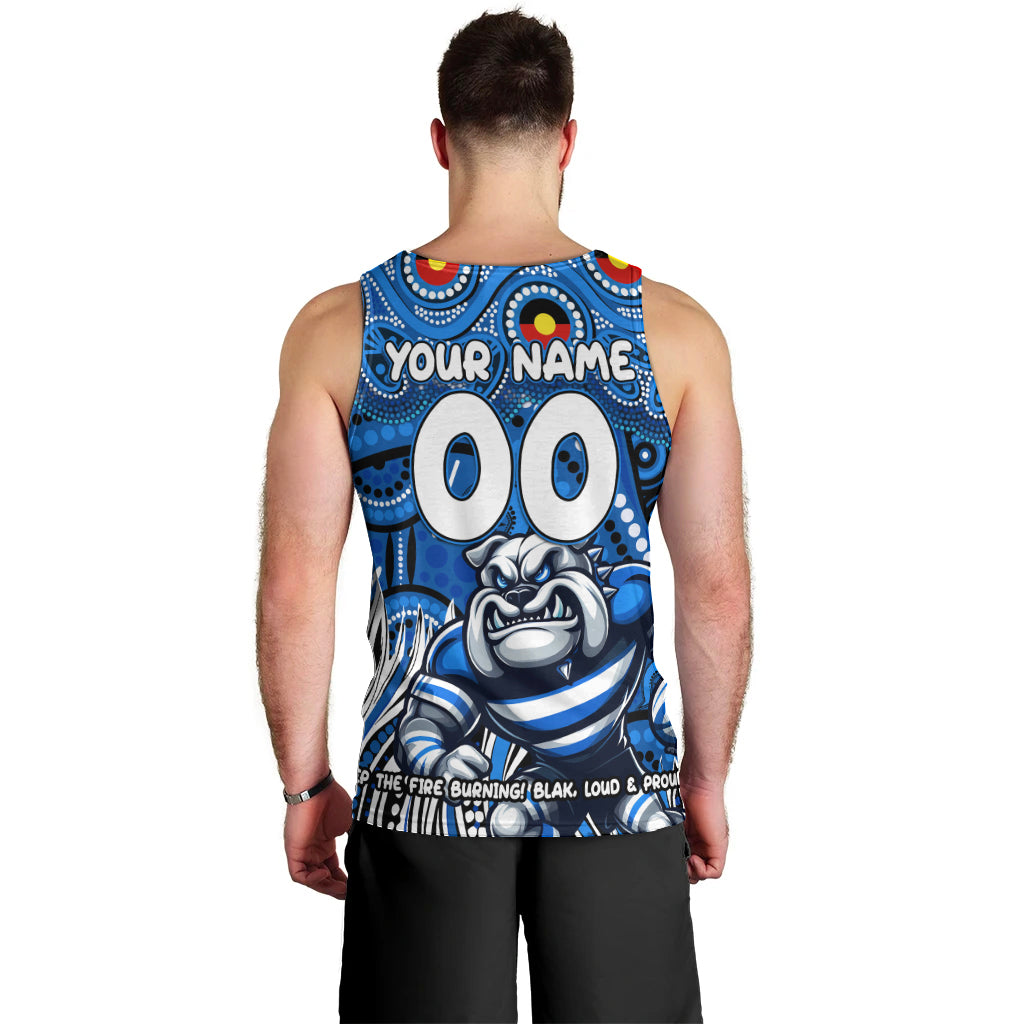 Custom Australia NAIDOC Week 2024 Men Tank Top Bulldogs Mascot Keep The Fire Burning