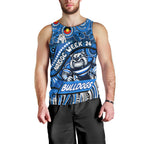 Custom Australia NAIDOC Week 2024 Men Tank Top Bulldogs Mascot Keep The Fire Burning