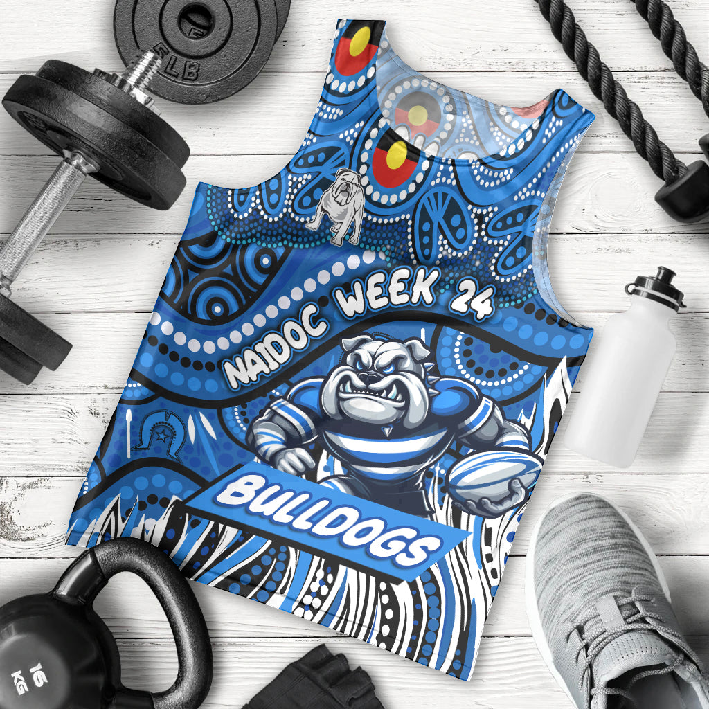 Custom Australia NAIDOC Week 2024 Men Tank Top Bulldogs Mascot Keep The Fire Burning