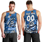 Custom Australia NAIDOC Week 2024 Men Tank Top Bulldogs Mascot Keep The Fire Burning