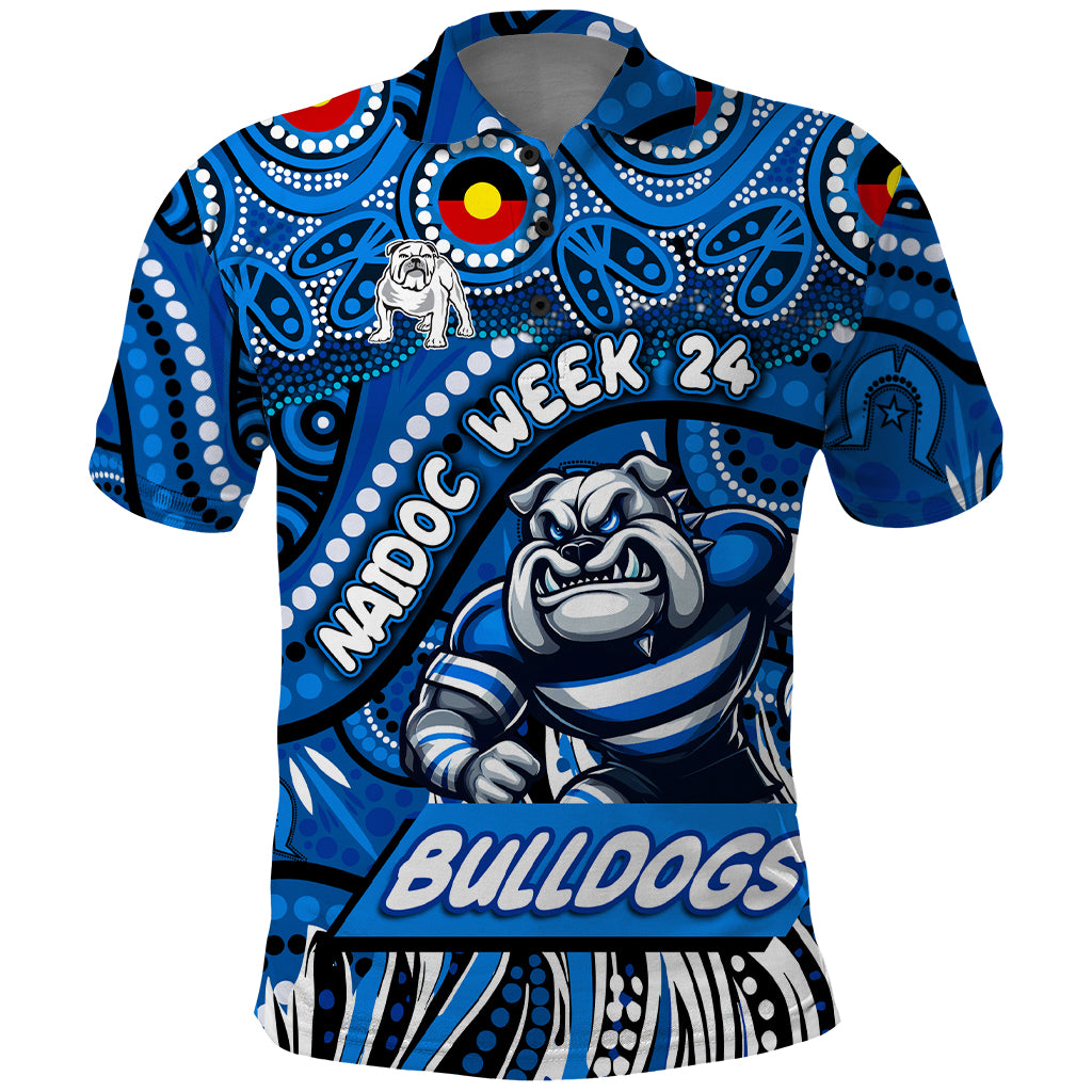 Custom Australia NAIDOC Week 2024 Polo Shirt Bulldogs Mascot Keep The Fire Burning