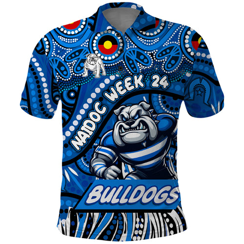 Custom Australia NAIDOC Week 2024 Polo Shirt Bulldogs Mascot Keep The Fire Burning