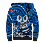 Custom Australia NAIDOC Week 2024 Sherpa Hoodie Bulldogs Mascot Keep The Fire Burning