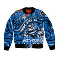 Custom Australia NAIDOC Week 2024 Sleeve Zip Bomber Jacket Bulldogs Mascot Keep The Fire Burning
