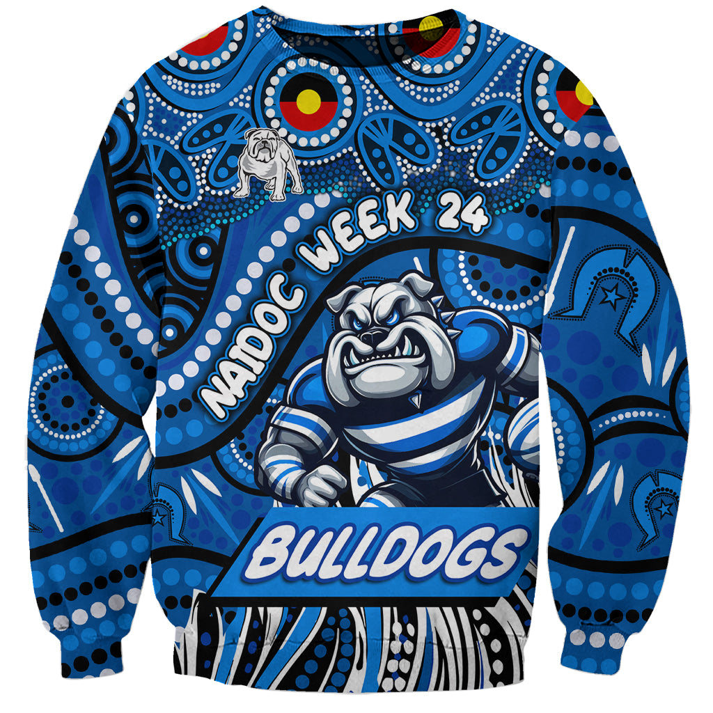 Custom Australia NAIDOC Week 2024 Sweatshirt Bulldogs Mascot Keep The Fire Burning