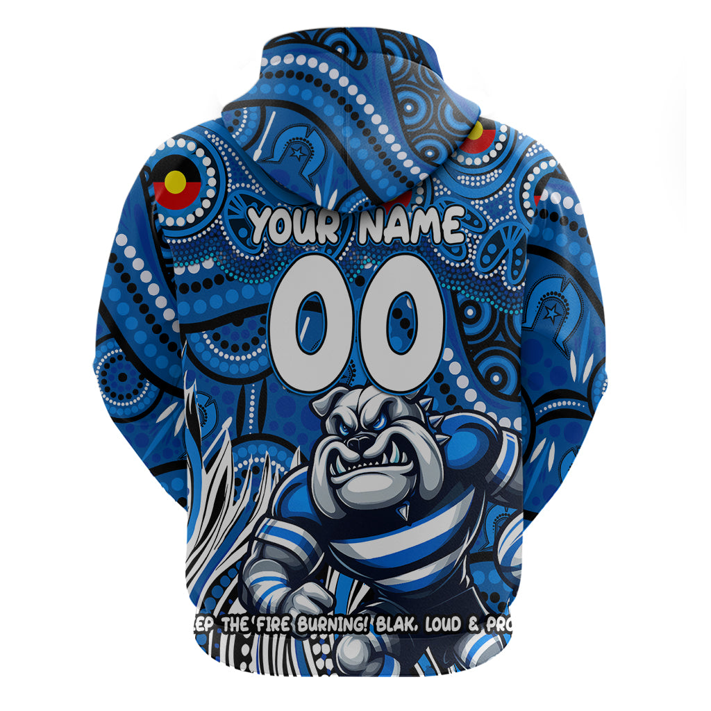 Custom Australia NAIDOC Week 2024 Zip Hoodie Bulldogs Mascot Keep The Fire Burning