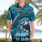 Custom Australia NAIDOC Week 2024 Hawaiian Shirt Sharks Mascot Keep The Fire Burning