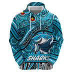 Custom Australia NAIDOC Week 2024 Hoodie Sharks Mascot Keep The Fire Burning