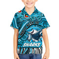 Custom Australia NAIDOC Week 2024 Kid Hawaiian Shirt Sharks Mascot Keep The Fire Burning