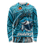 Custom Australia NAIDOC Week 2024 Long Sleeve Shirt Sharks Mascot Keep The Fire Burning
