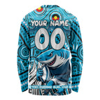 Custom Australia NAIDOC Week 2024 Long Sleeve Shirt Sharks Mascot Keep The Fire Burning