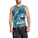 Custom Australia NAIDOC Week 2024 Men Tank Top Sharks Mascot Keep The Fire Burning