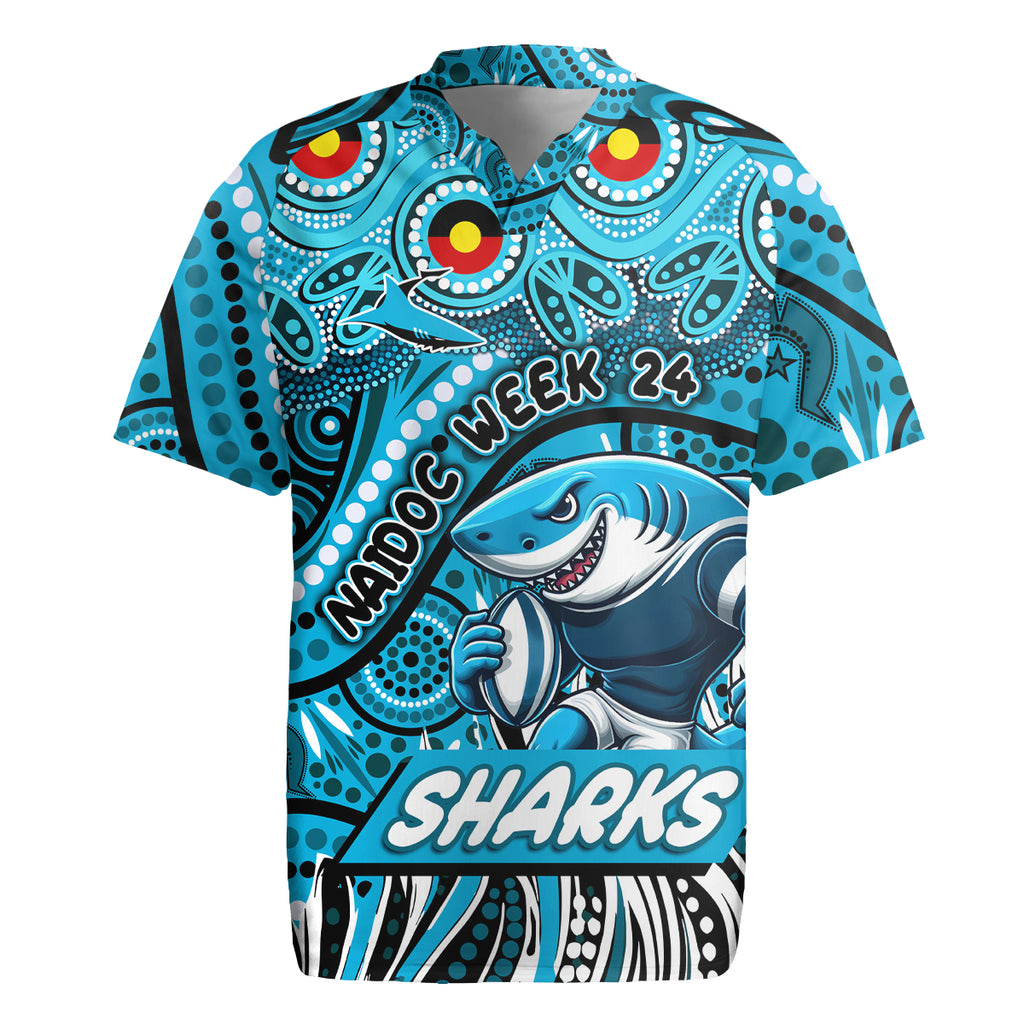 Custom Australia NAIDOC Week 2024 Rugby Jersey Sharks Mascot Keep The Fire Burning