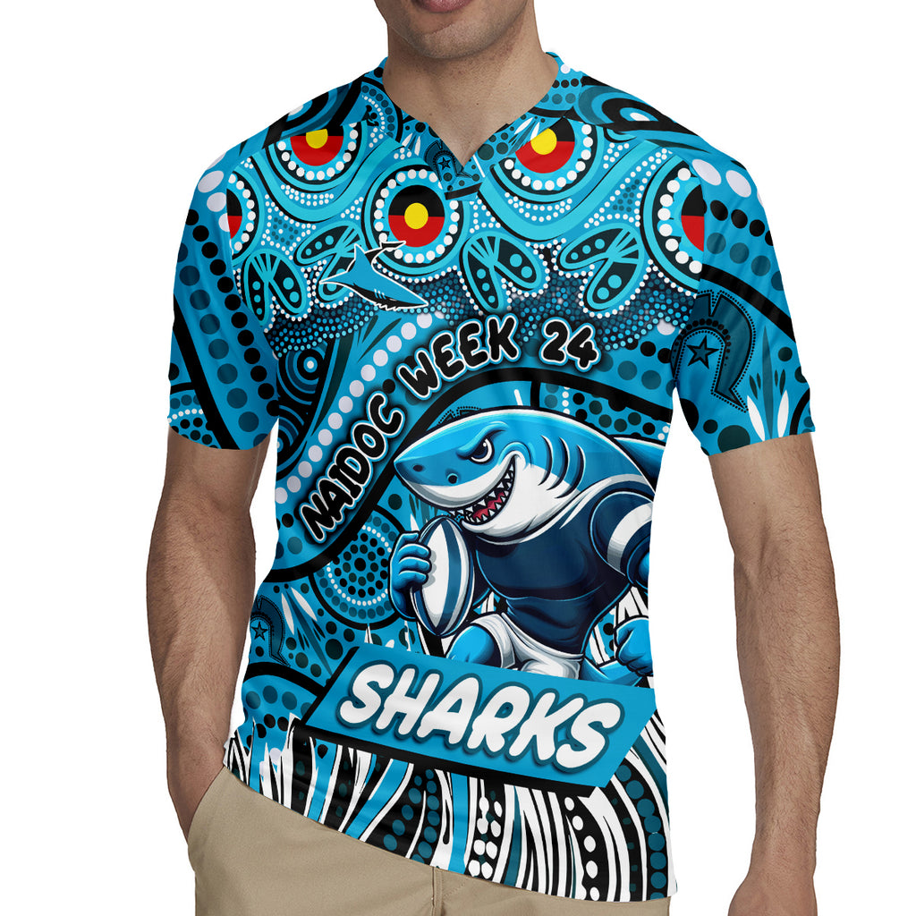Custom Australia NAIDOC Week 2024 Rugby Jersey Sharks Mascot Keep The Fire Burning