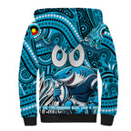 Custom Australia NAIDOC Week 2024 Sherpa Hoodie Sharks Mascot Keep The Fire Burning