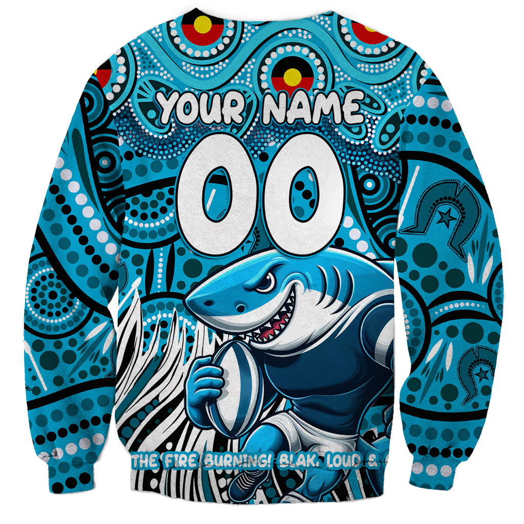Custom Australia NAIDOC Week 2024 Sweatshirt Sharks Mascot Keep The Fire Burning