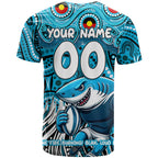 Custom Australia NAIDOC Week 2024 T Shirt Sharks Mascot Keep The Fire Burning