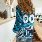 Custom Australia NAIDOC Week 2024 Women Casual Shirt Sharks Mascot Keep The Fire Burning