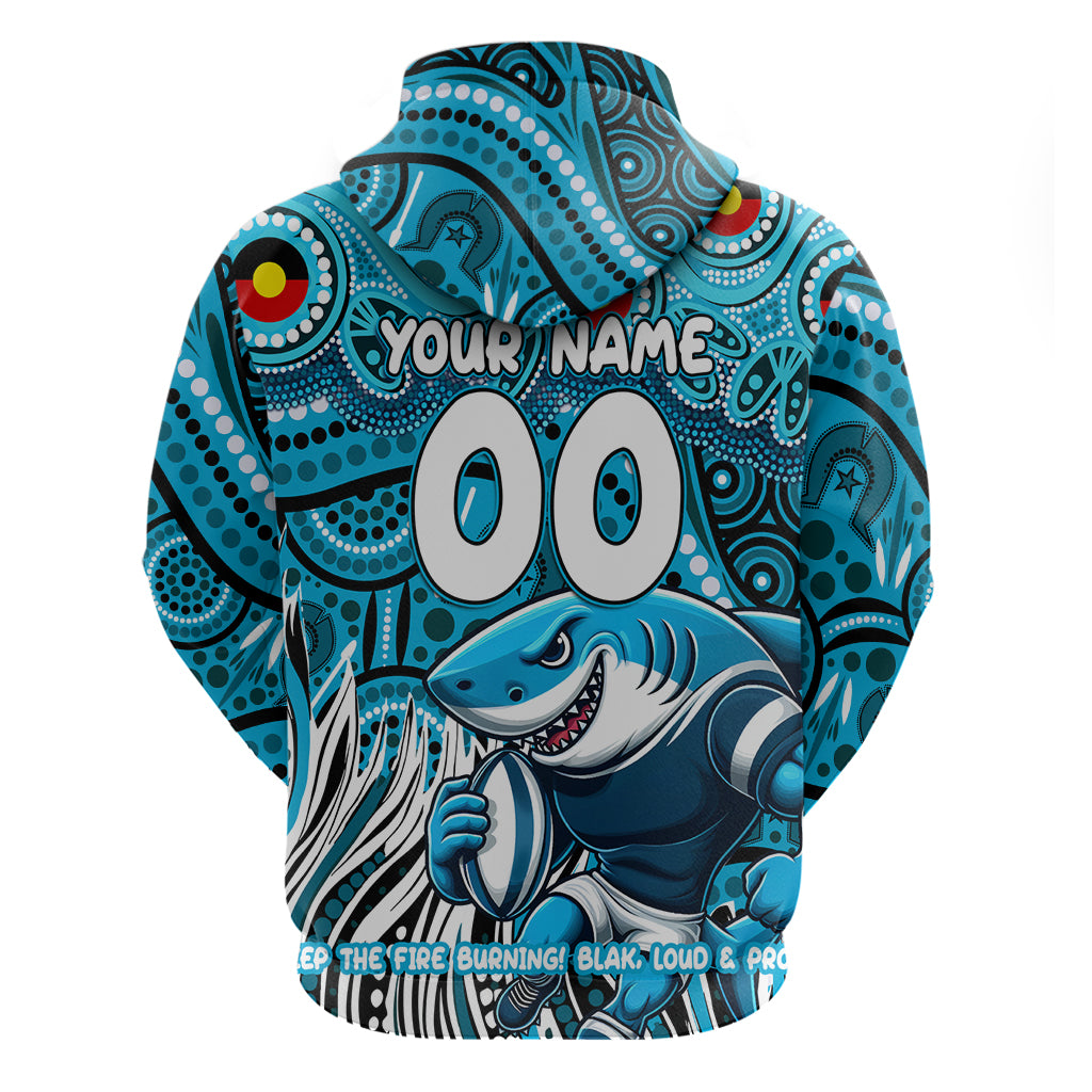 Custom Australia NAIDOC Week 2024 Zip Hoodie Sharks Mascot Keep The Fire Burning