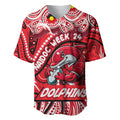Custom Australia NAIDOC Week 2024 Baseball Jersey Dolphins Mascot Keep The Fire Burning